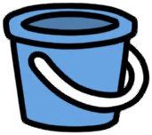 Bucket (Blue)