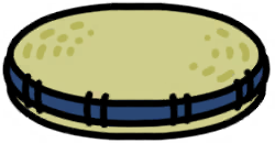Grass Cushion (Navy)