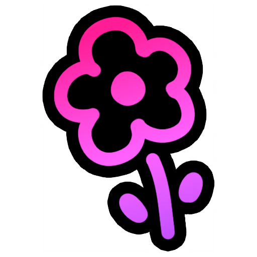 Neon Flower 1