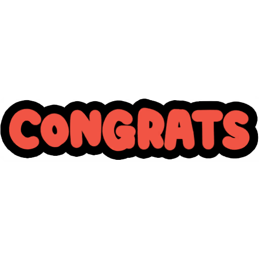 Congrats
